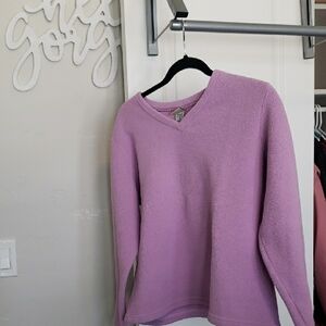 Lavender V-Neck Women's Sweater